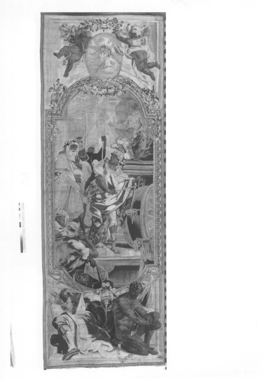 Arazzo - Alessandro Magno taglia il nodo gordiano, Musei Reali, Palazzo Reale, Torino